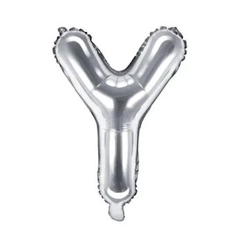 Fólia lufi - 14˝-es Ezüst - Y -