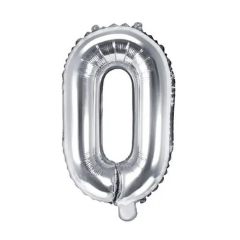 Fólia lufi - 14˝-es Ezüst - O -