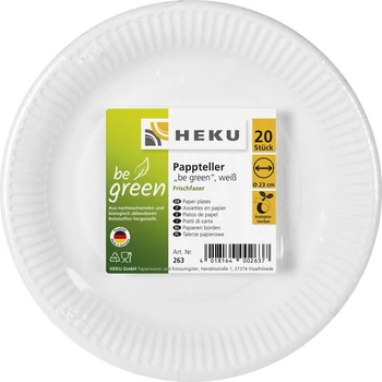 Tányér - Papír Lapos 20 db /cs , 23 cm