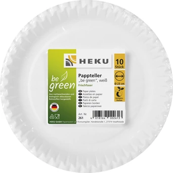 Tányér - Papír Lapos , 10 db/cs 23 cm