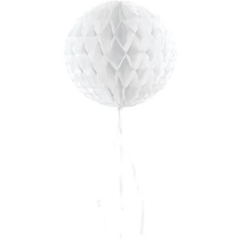 Méhsejtgömb - Fehér , 30 cm