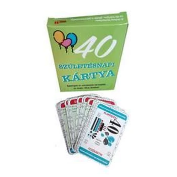 Szülinapi Ajándék Kártya Játék 40. Születésnapra