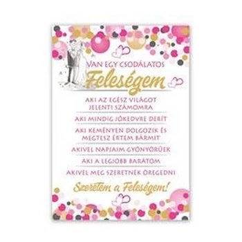 Csodálatos Feleségem Ajándék Tábla