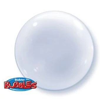 20 inch-es Clear - Átlátszó Deco Bubble Lufi