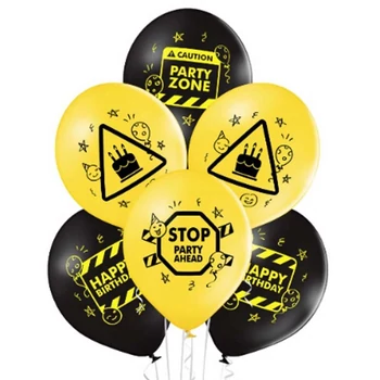 11 inch-es Happy Birthday Zone Szülinapi Lufi (6 db/csomag) Héliummal