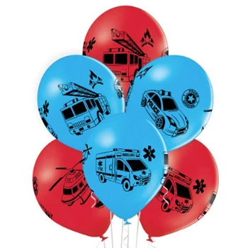 11 inch-es Mentő Járművek - Emergency Vehicles Lufi (6 db/csomag) Héliummal