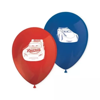 Disney Verdák Arena Race léggömb, lufi 8 db-os, Héliummal