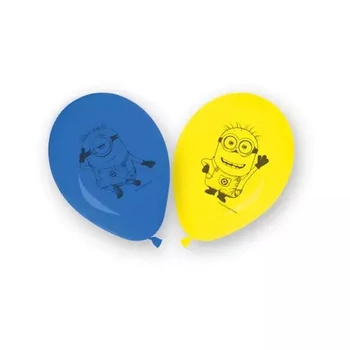 Minyonok The Rise of Gru léggömb, lufi 8 db-os, Héliummal