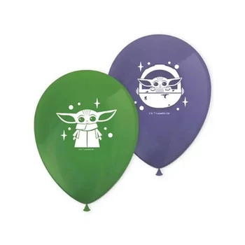 Star Wars The Mandalorian léggömb, lufi 8 db-os, Héliummal