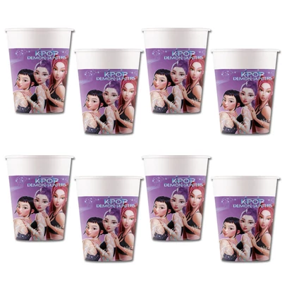 K-POP Demon Hunters - Démonvadászok Parti Pohár - 200 ml, 8 db-os