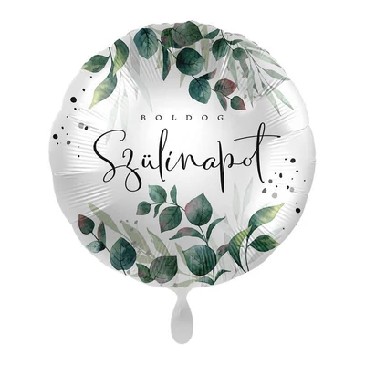 17 inch-es Boldog Szülinapot Green Magic Wishes Fólia Lufi