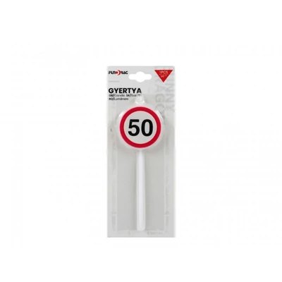 Gyertya - Sebességkorlátozós, 50-s 14cm