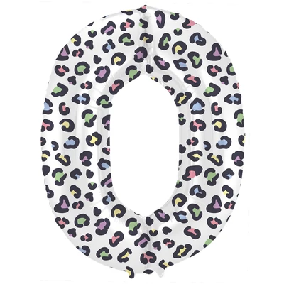 Fólia lufi 0-s szám - Élénk Párduc - 86 cm Héliummal