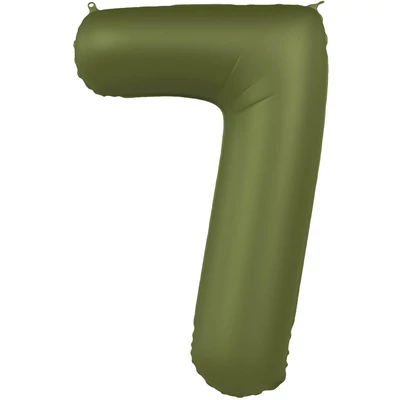 Fólia lufi 7. szám - Olivazöld - Ultra Matt - 86 cm Héliummal