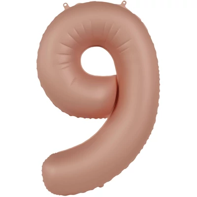 Fólia lufi 9. szám - Vintage Rózsa - Ultra Matt - 86 cm Héliummal