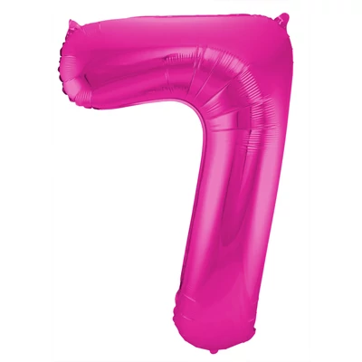 Fólia lufi 7. szám - Magenta - 86 cm Héliummal