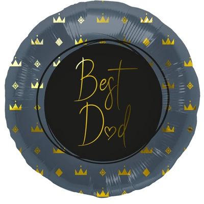 Fólia lufi, Legjobb Apuci, Kék - 45 cm Héliummal