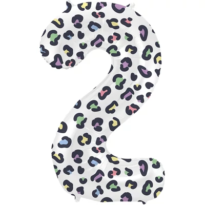 Fólia lufi 2-s szám - Élénk Párduc - 86 cm Héliummal