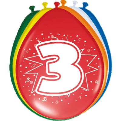 Léggömb - Fordított 03-as, 8db, 30cm (csak levegővel)