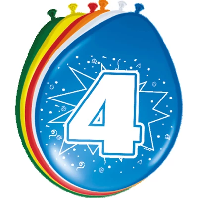 Léggömb - Fordított 04-es, 8db, 30cm (csak levegővel)