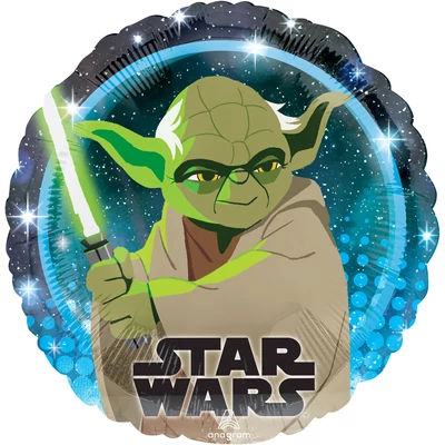 18 Inch /45 cm-es HX Star Wars Galaxy Yoda Fólia lufi Héliummal