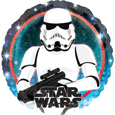 18 inch/45 cm-es HX Star Wars Galaxy rohamosztagos Fólia lufi Héliummal