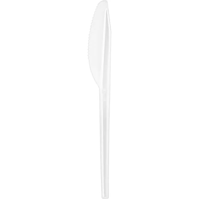 Kés - Műanyag, átlátszó, 12 darabos, hossza 18,5cm kb. 5,4 g Különösen stabil anyag