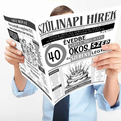 Vicces Újság - Vicces 40. Szülinapi Újság-40 Évedbe Került, hogy ilyen Okos, Szép és Szerény legyél