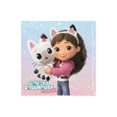 Szalvéták Gabby babaháza, 33 x 33 cm, mix 20db/csomag