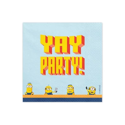 Szalvéták Minionok, 33x33 cm, mix 20db/csomag