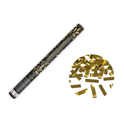 Konfettiágyú - Arany lapok, 60cm