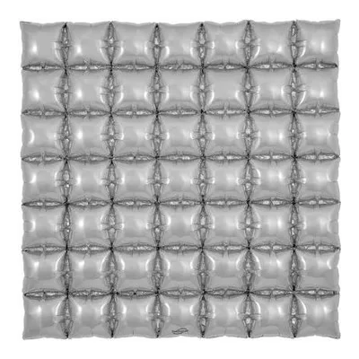 Lufi háttér Ezüst 90x90cm 49 kocka csak levegővel