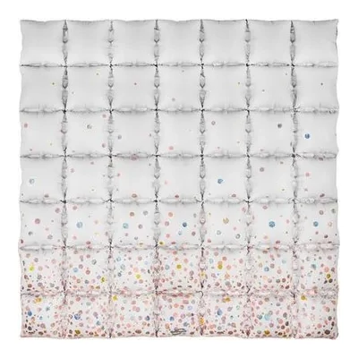 Lufi háttér holografikus, Rozéarany 90x90cm 49 kocka csak levegővel