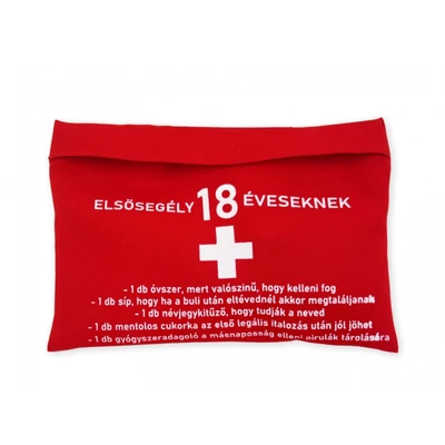 Elsősegély táska 18 éveseknek 20x14cm