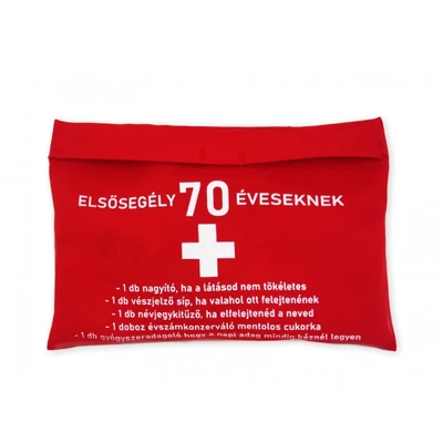 Elsősegély tásksa 70 éveseknek 20x14cm