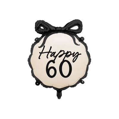 Fólia lufi Pill Happy ''60-as'', 47,5x45 cm, mix Héliummal