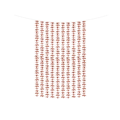 Parti függöny - Virágok, rose gold, 100x210cm