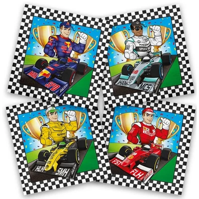 Autóversenyzős szalvéta - 20db