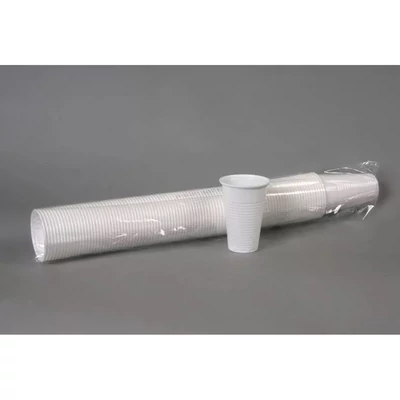 Műanyag pohár - 2dl, 100db/cs fehér