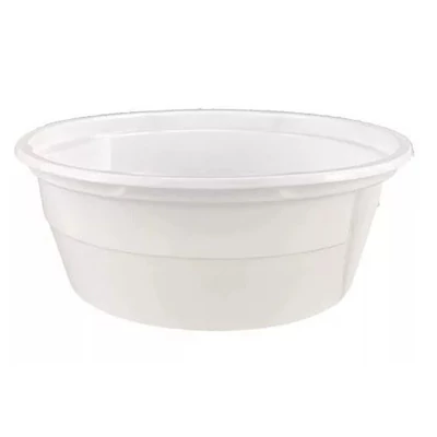 Tányér - Műanyag gulyástál 500ml, 20db, fehér