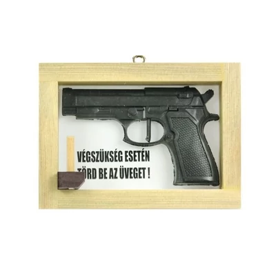Vicces tábla - Pisztoly
