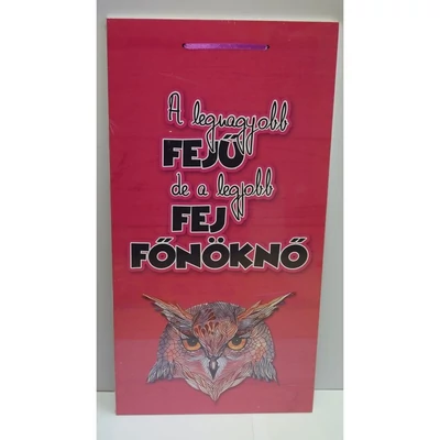 Falikép tábla - A legnagyobb fejű főnöknő