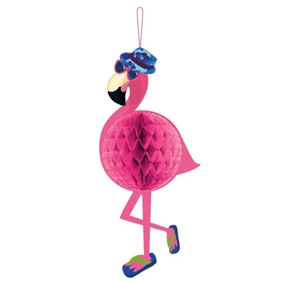 Flamingós méhsejtgömb