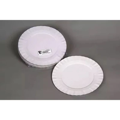Tányér - Papír 19cm 20db-os, desszertes, fehér