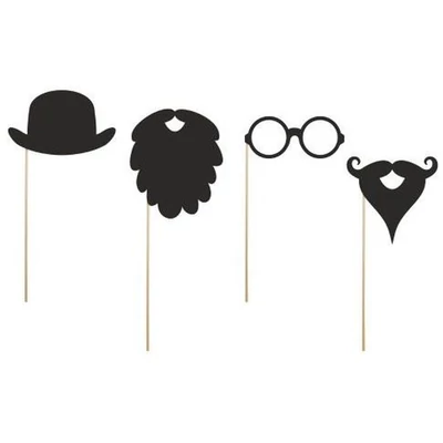 Fotó kellék pálcikán - Gentleman