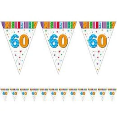 Radiant 60-as Szülinapi Zászlófüzér - 5 m