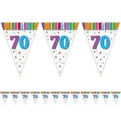 Radiant 70-es Szülinapi Zászlófüzér - 5 m