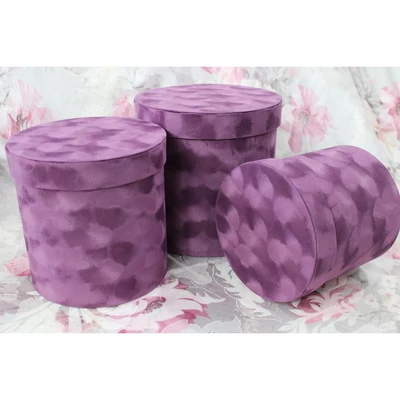 Lila bársony díszdoboz