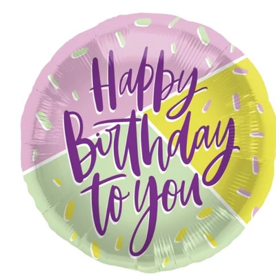 Fólia lufi - Happy Birthday to you