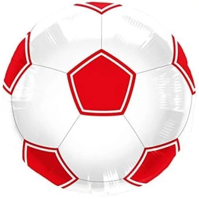 Focis fólia lufi piros/fehér 43cm